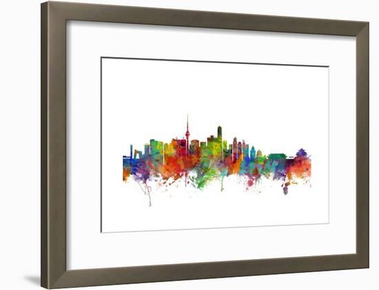 Beijing China Skyline-Michael Tompsett-Framed Art Print