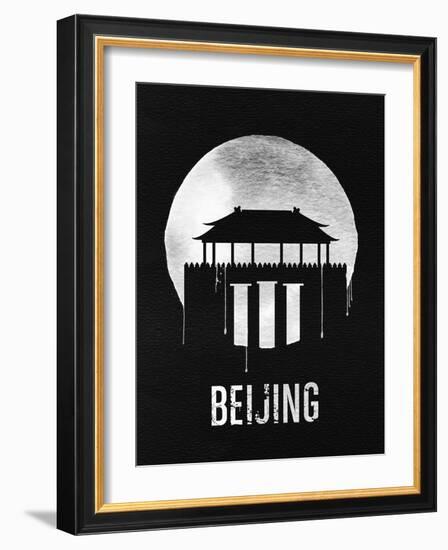 Beijing Landmark Black-null-Framed Art Print