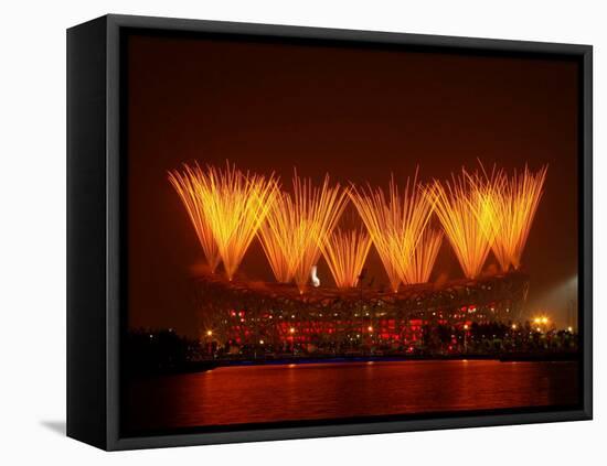 Beijing Olympics Closing Ceremony, Bird's Nest, Beijing, China-null-Framed Premier Image Canvas