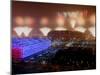 Beijing Olympics Opening Ceremony, Bird's Nest and Water Cube, Beijing, China-null-Mounted Photographic Print