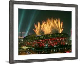 Beijing Olympics Opening Ceremony, Bird's Nest, Beijing, China-null-Framed Photographic Print