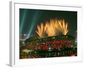Beijing Olympics Opening Ceremony, Bird's Nest, Beijing, China-null-Framed Photographic Print