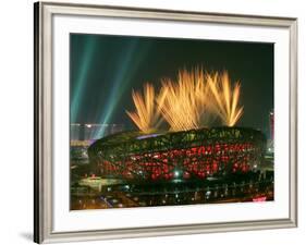 Beijing Olympics Opening Ceremony, Bird's Nest, Beijing, China-null-Framed Photographic Print