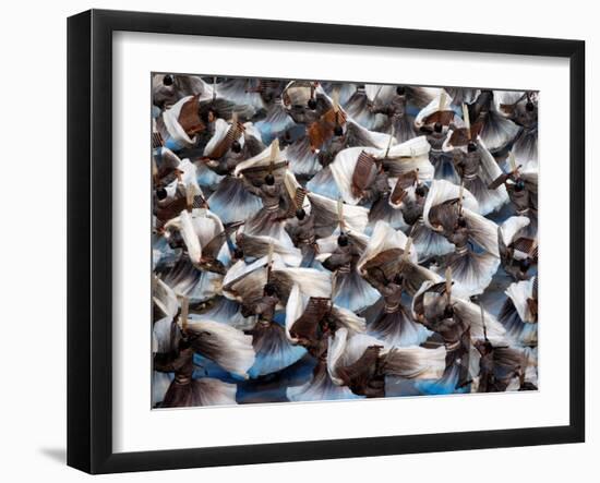 Beijing Olympics Opening Ceremony, Performers Dancing, Beijing, China-null-Framed Photographic Print