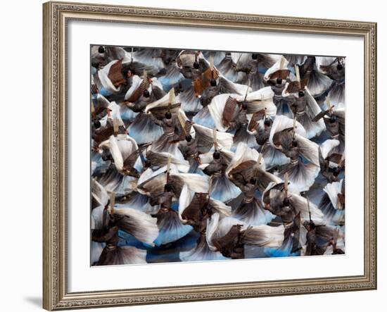 Beijing Olympics Opening Ceremony, Performers Dancing, Beijing, China-null-Framed Photographic Print