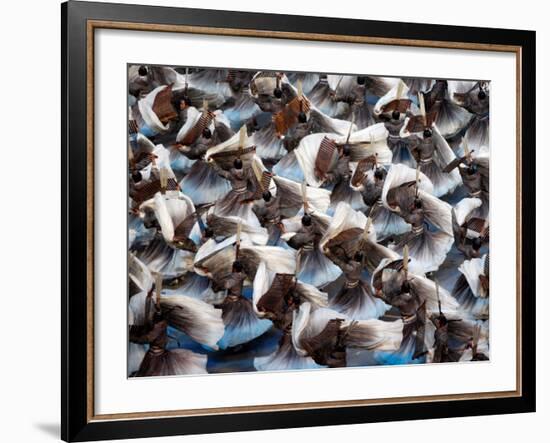 Beijing Olympics Opening Ceremony, Performers Dancing, Beijing, China-null-Framed Photographic Print