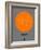 Beijing Orange Subway Map-NaxArt-Framed Art Print