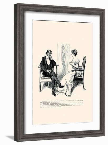 Being a Writer-Charles Dana Gibson-Framed Art Print