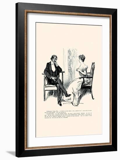 Being a Writer-Charles Dana Gibson-Framed Art Print