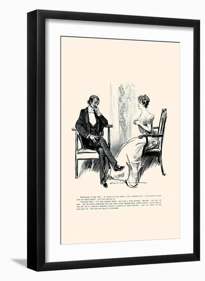 Being a Writer-Charles Dana Gibson-Framed Art Print