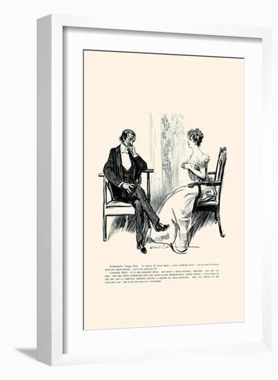 Being a Writer-Charles Dana Gibson-Framed Art Print