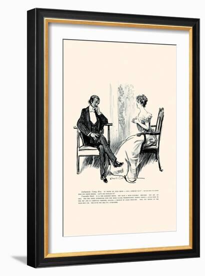 Being a Writer-Charles Dana Gibson-Framed Art Print