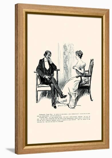 Being a Writer-Charles Dana Gibson-Framed Stretched Canvas