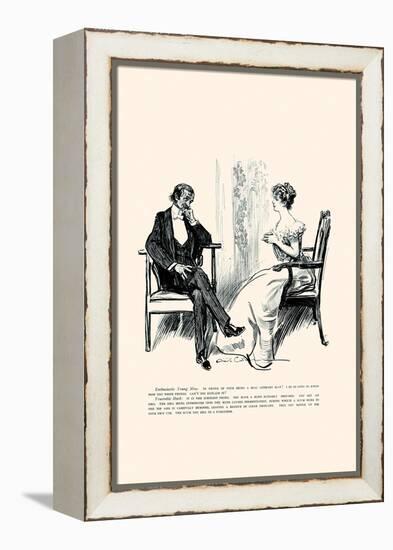 Being a Writer-Charles Dana Gibson-Framed Stretched Canvas