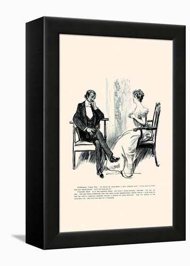 Being a Writer-Charles Dana Gibson-Framed Stretched Canvas