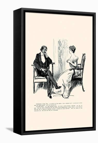 Being a Writer-Charles Dana Gibson-Framed Stretched Canvas