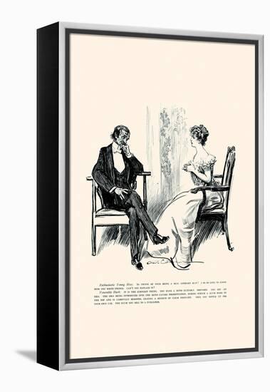 Being a Writer-Charles Dana Gibson-Framed Stretched Canvas