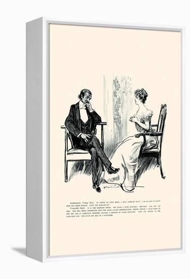 Being a Writer-Charles Dana Gibson-Framed Stretched Canvas