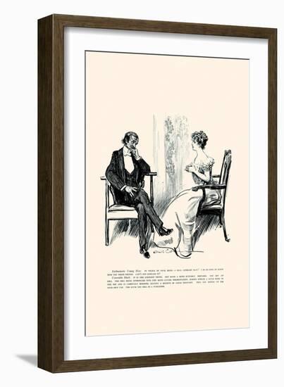 Being a Writer-Charles Dana Gibson-Framed Premium Giclee Print