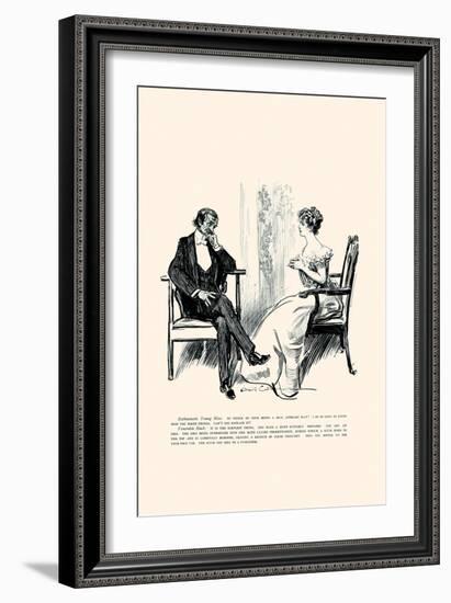 Being a Writer-Charles Dana Gibson-Framed Premium Giclee Print