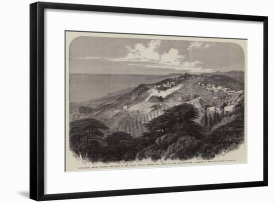 Beit Mary, Mount Lebanon, the Scene of the Recent Conflict Between the Druses and the Maronites-null-Framed Giclee Print