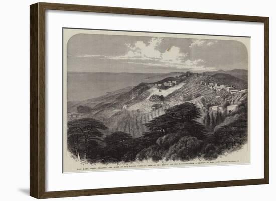 Beit Mary, Mount Lebanon, the Scene of the Recent Conflict Between the Druses and the Maronites-null-Framed Giclee Print