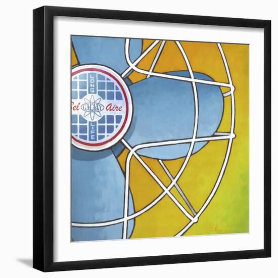 Bel-Aire Fan - Orange-Larry Hunter-Framed Giclee Print