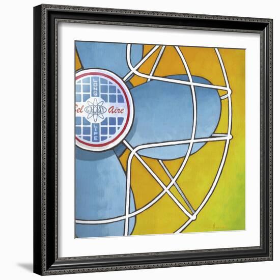 Bel-Aire Fan - Orange-Larry Hunter-Framed Giclee Print