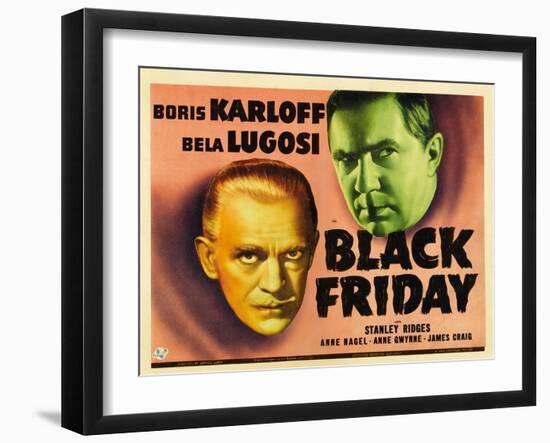 Bela Lugosi, Black Friday, 1940-null-Framed Giclee Print