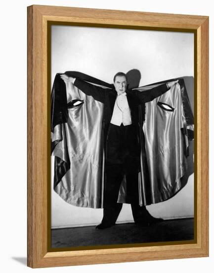 Bela Lugosi in Costume as Dracula, 1931-null-Framed Premier Image Canvas