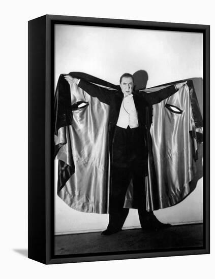 Bela Lugosi in Costume as Dracula, 1931-null-Framed Premier Image Canvas