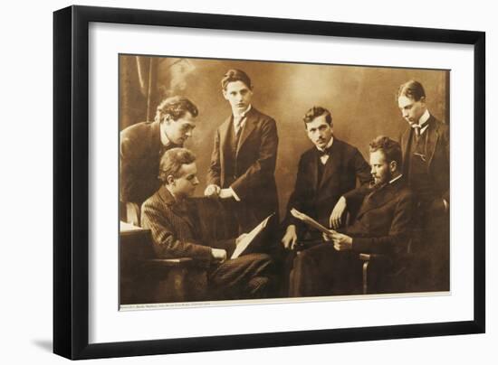 Bela Viktor Janos Bartok with His Colleague Zoltan Kodaly and the Hungarian Quartet-null-Framed Giclee Print