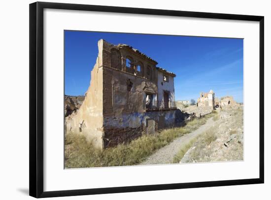 Belchite Village Destroyed in a Bombing during the Spanish Civil War, Saragossa, Aragon, Spain-pedrosala-Framed Photographic Print