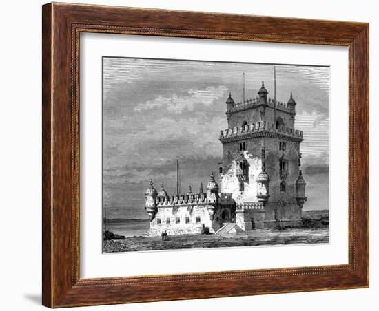 Belém Tower, Lisbon, Portugal, 19th Century-Therond-Framed Giclee Print