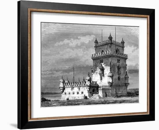 Belém Tower, Lisbon, Portugal, 19th Century-Therond-Framed Giclee Print