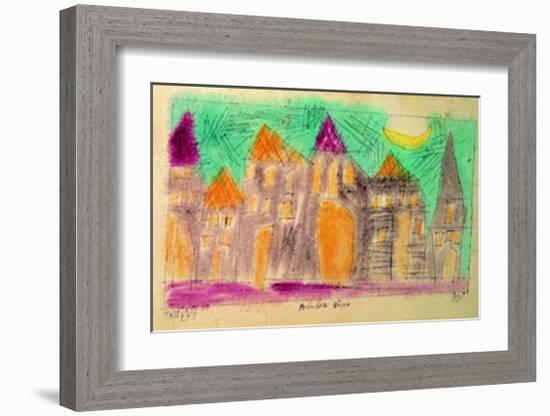 Beleuchtete Hauser, c.1921-Lyonel Feininger-Framed Art Print