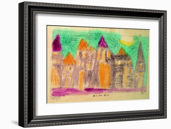 Beleuchtete Hauser, c.1921-Lyonel Feininger-Framed Art Print