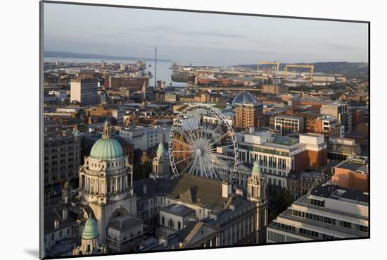 Belfast City Centre, Northern Ireland, Looking Towards the Docks and Estuary-Martine Hamilton Knight-Mounted Photo