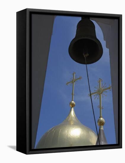 Belfry and Domes of Newly-Built Russian Orthodox Cathedral in Historic Centre, Habana Vieja, Cuba-John Harden-Framed Premier Image Canvas