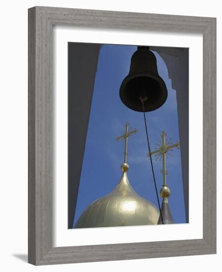 Belfry and Domes of Newly-Built Russian Orthodox Cathedral in Historic Centre, Habana Vieja, Cuba-John Harden-Framed Photographic Print