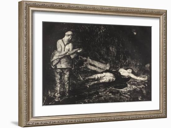 Belgian Farm Yard, 1918-George Wesley Bellows-Framed Giclee Print