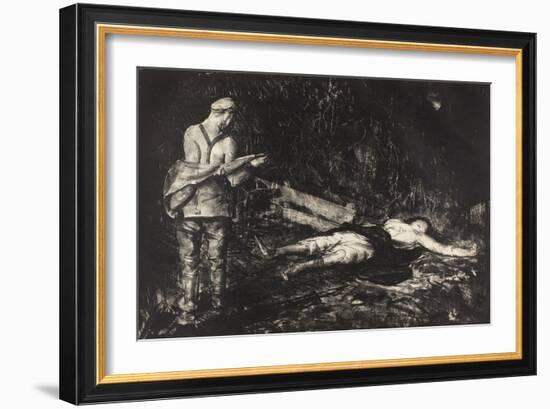 Belgian Farm Yard, 1918-George Wesley Bellows-Framed Giclee Print