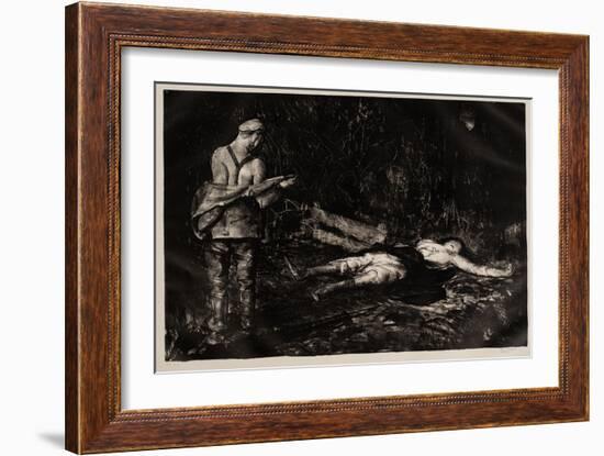 Belgian Farmyard, 1918-George Wesley Bellows-Framed Giclee Print