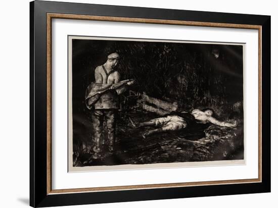 Belgian Farmyard, 1918-George Wesley Bellows-Framed Giclee Print