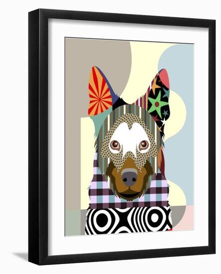 Belgian Malinois-Lanre Adefioye-Framed Giclee Print