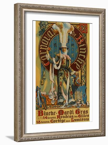 Belgian Mardi Gras Poster-null-Framed Art Print