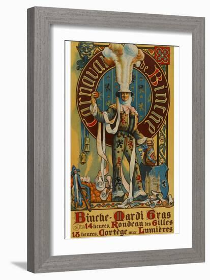 Belgian Mardi Gras Poster-null-Framed Art Print