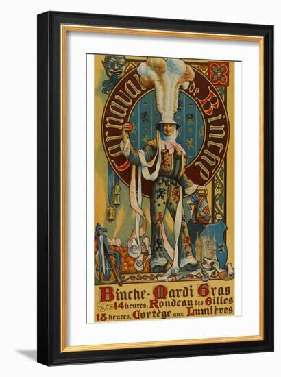 Belgian Mardi Gras Poster-null-Framed Art Print