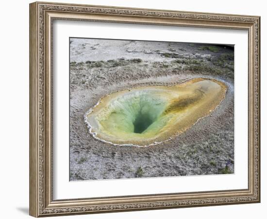 Belgian Pool, in the Norris Geyser Basin area, Yellowstone National Park-Michael Nolan-Framed Photographic Print