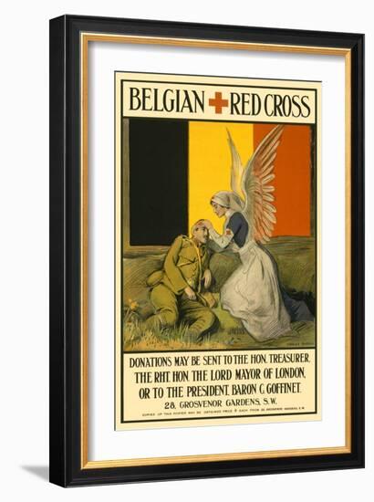 Belgian Red Cross-Charles A. Buchel-Framed Art Print